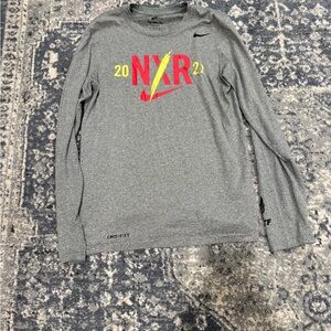 Nike NXR Gray Long Sleeve Shirt